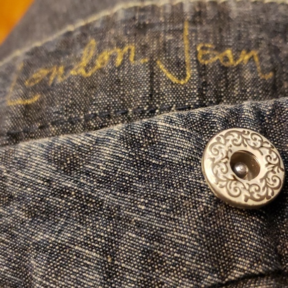 JEANS LONDON WIDELEG BLUE JEANS SIZE 2 - Picture 7 of 8